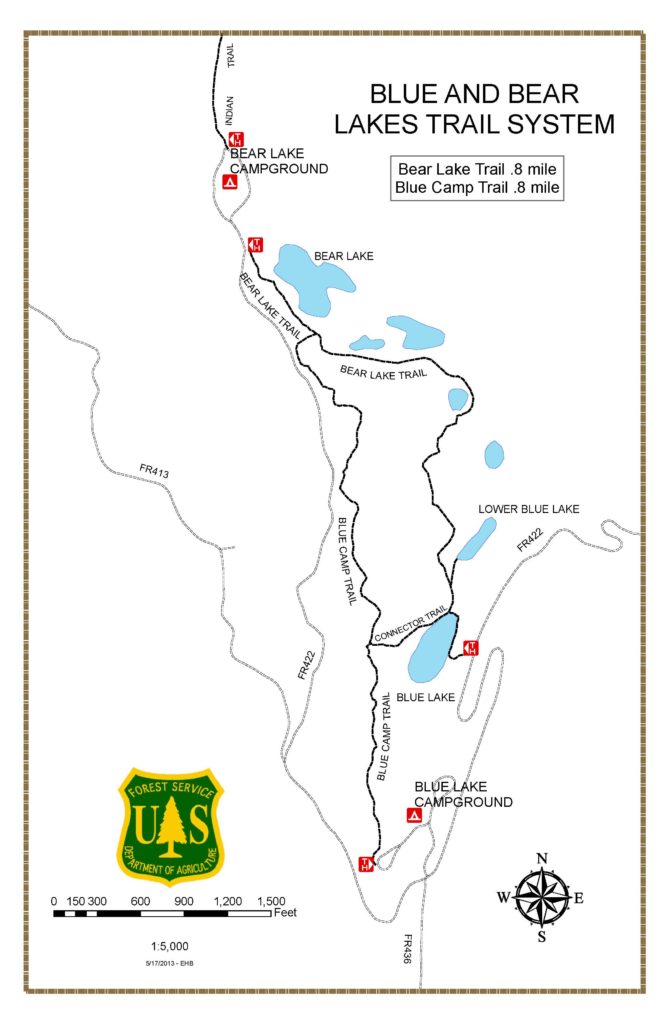 Bear Lake Trail La Veta Trails - Blue Bear Lakes 11x17 Notopo6 Map 4 663x1024 